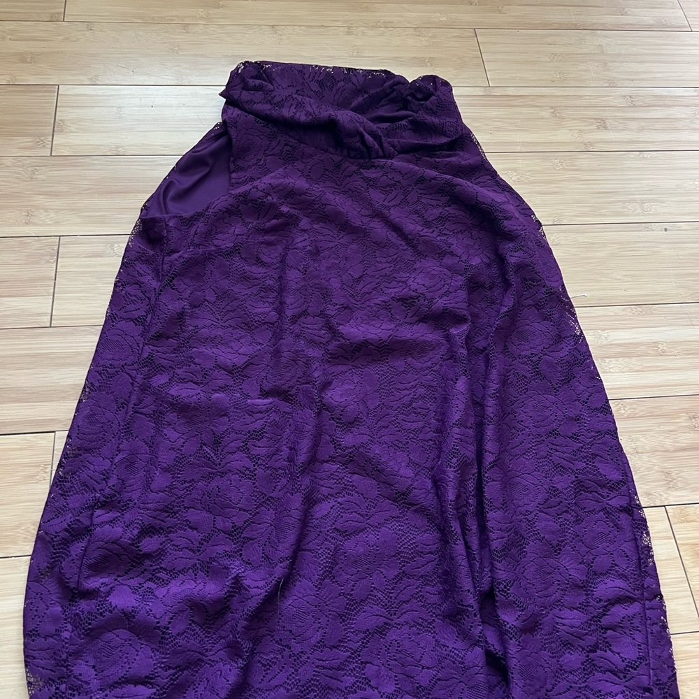 Elegant Purple Lace dress